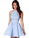 Rochie Albastra cu Spatele Gol LC21573A2